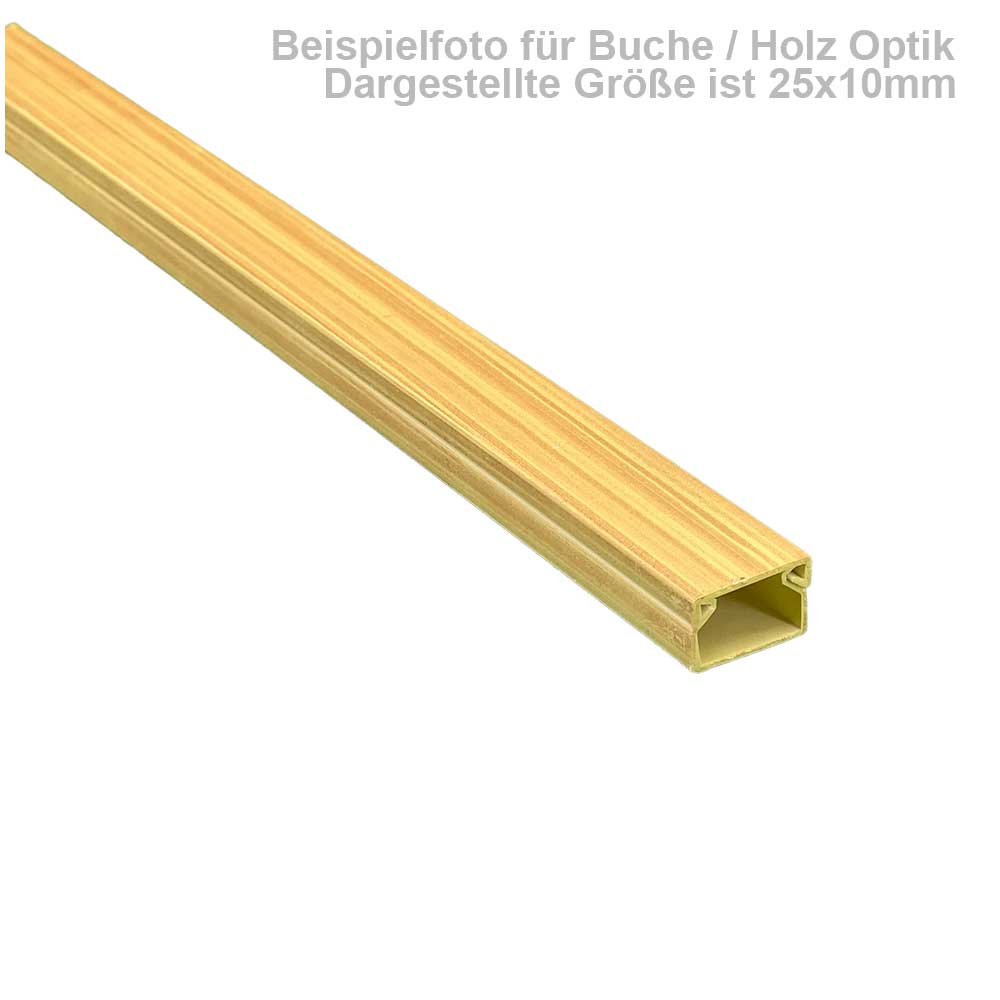 Kabelkanal Buche 100x60 mm Schrauben/Bohren (1m Stück)