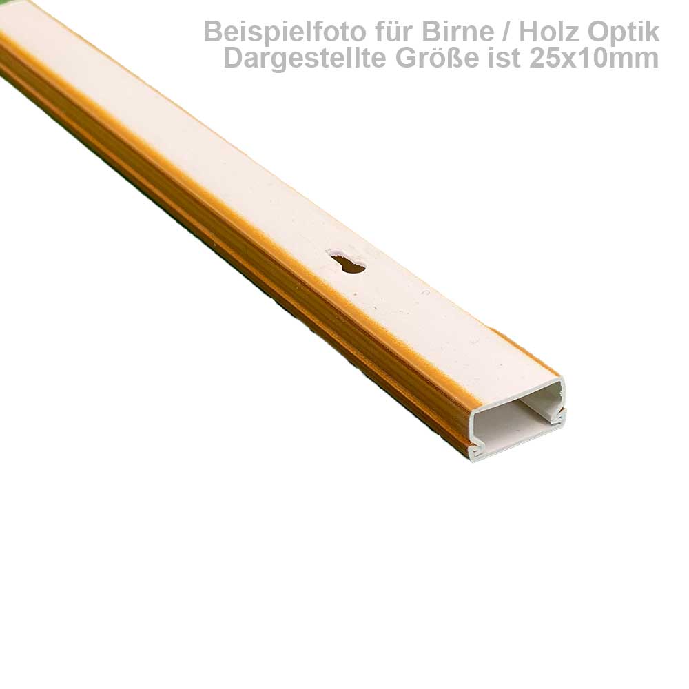 Kabelkanal 80x40 mm – Schraubmontage in Birne Holz Optik – 1 Meter Kabelkanal 80x40 mm – Schraubmontage in Birne Holz Optik – 1 Meter