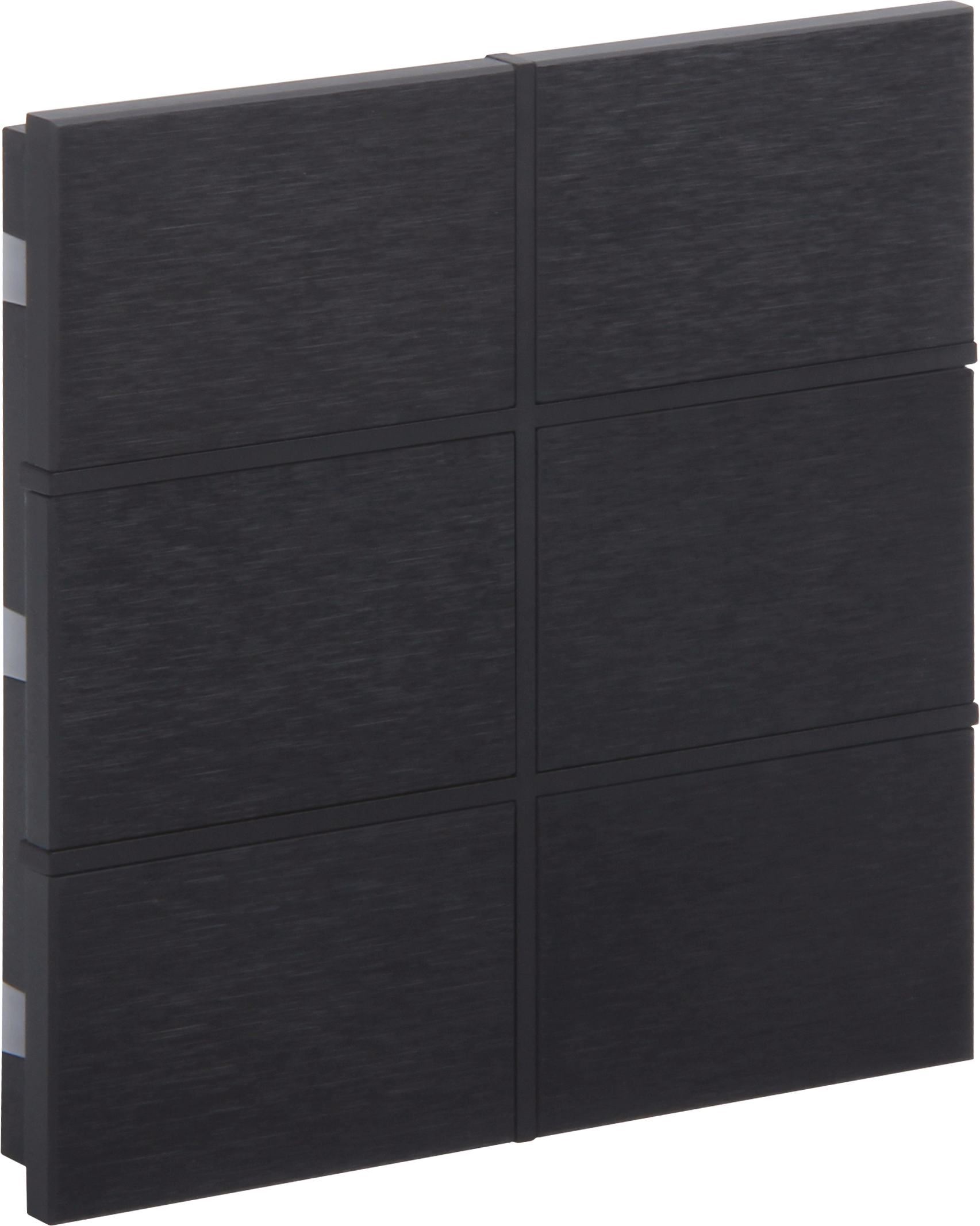 Rosa-Switch-Black_MG_0851 ROSA KNX Metalltaster in Anthrazit mit 6 Tasten