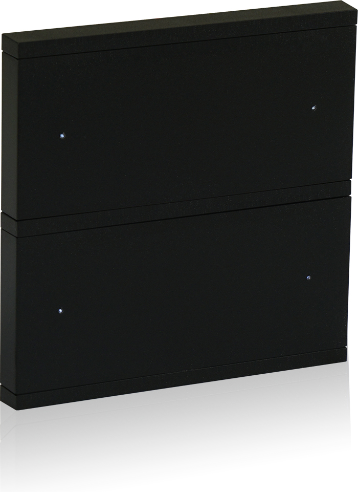 ORIA-Taster-mit-KNX-Busankoppler-4-Tasten ORIA Taster mit KNX Busankoppler anthrazit mit 4 Tasten und Status LED