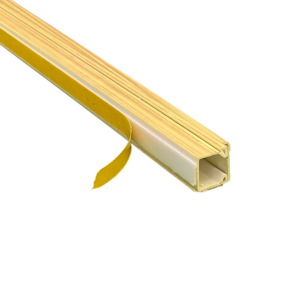 Kabelkanal Buche 15x15 mm Selbstklebend (1m Stück) Kabelkanal Buche 15x15 mm Selbstklebend (1m Stück)