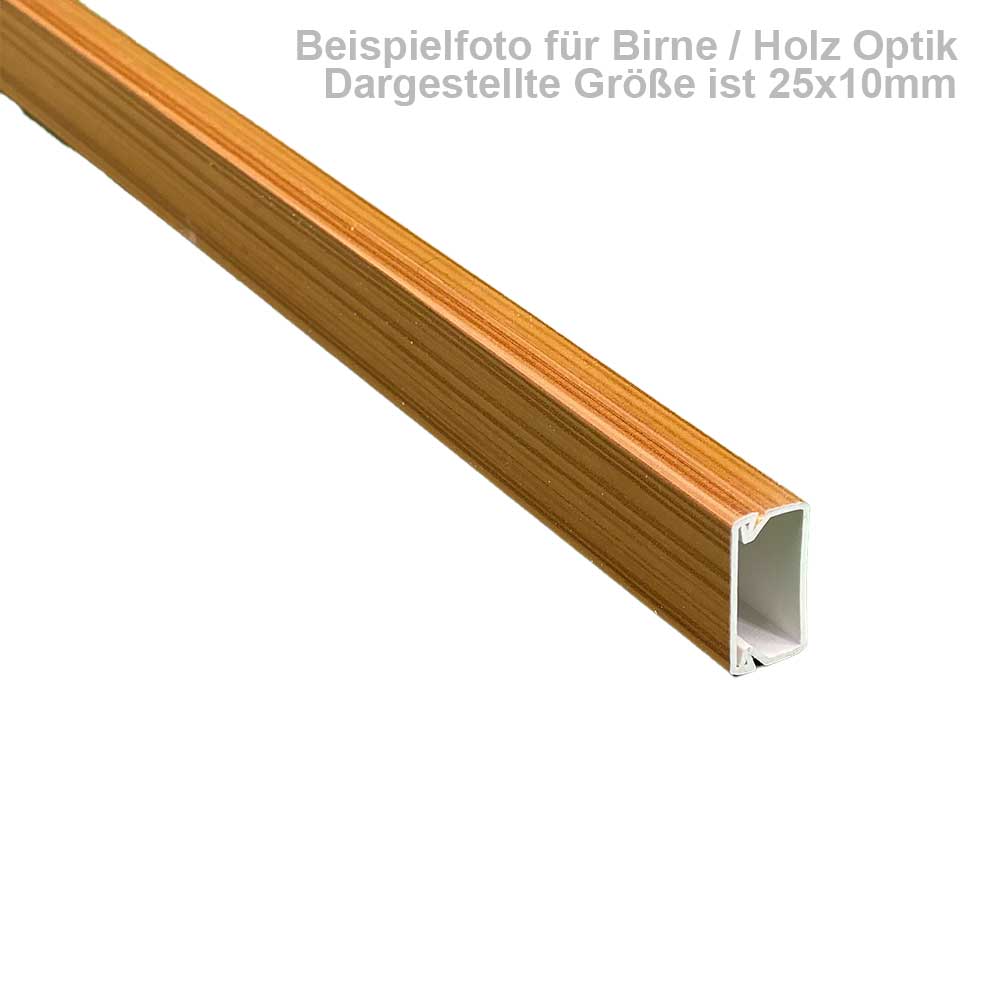 Kabelkanal Selbstklebend Birne Holzoptik – 1 Meter, 20x10 mm Kabelkanal Selbstklebend Birne Holzoptik – 1 Meter, 20x10 mm