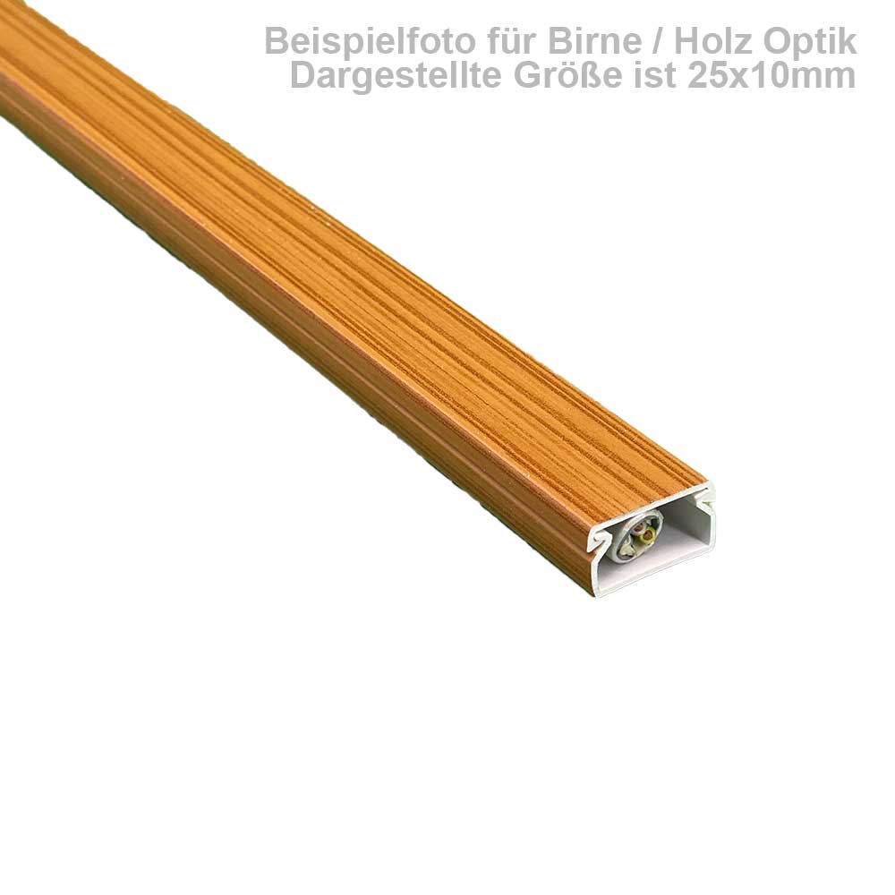 Kabelkanal 60x40 mm – Schraubmontage in Birne Holz Optik – 1 Meter Kabelkanal 60x40 mm – Schraubmontage in Birne Holz Optik – 1 Meter