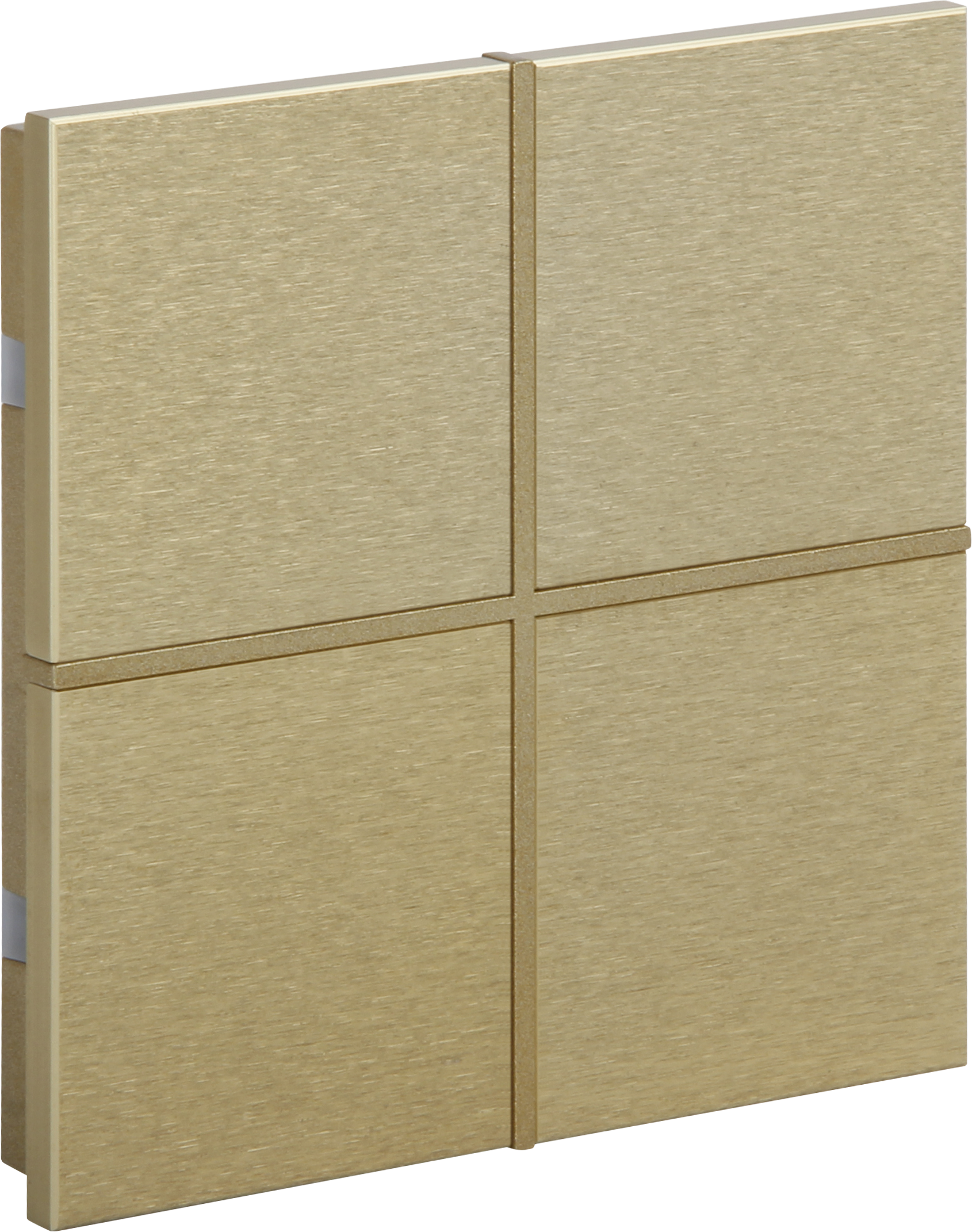 Rosa-Switch-Gold_MG_0893 ROSA KNX Metalltaster in Gold Optik mit 4 Tasten