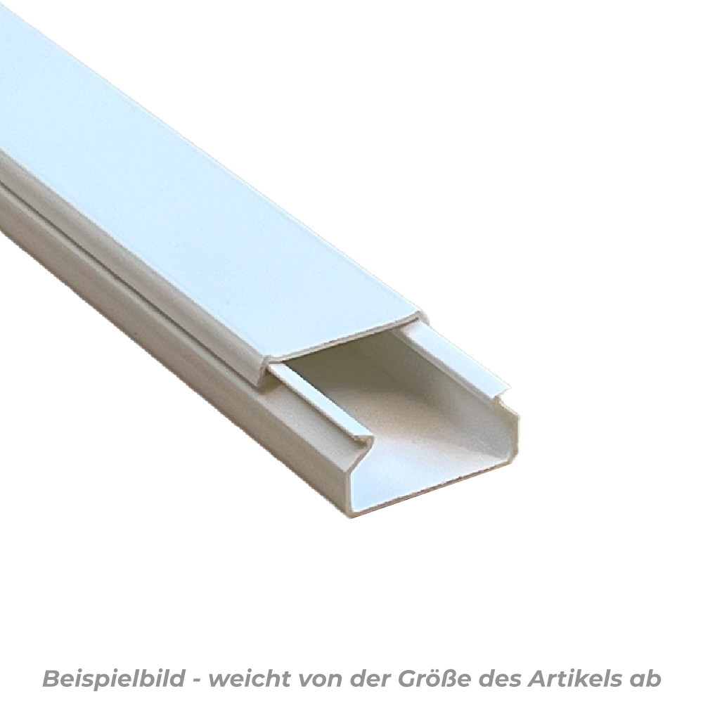 Kabelkanal Weiß 15x10 mm 1 Meter – Klebemontage für ordentliche Kabelführung
