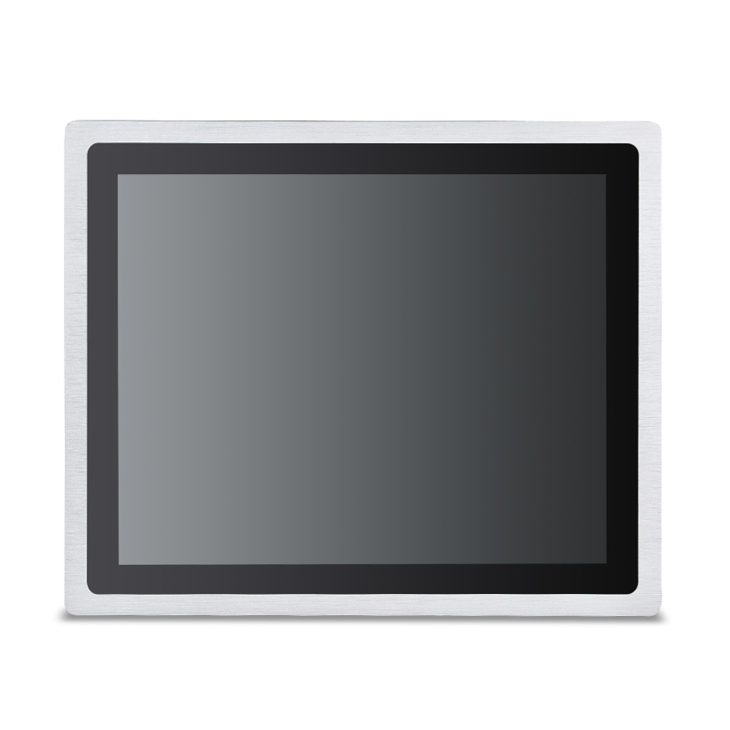frontansicht-silber-android-wandeinbau-touchpanel 10,1" ANDROID Wandeinbau Touchpanel silber