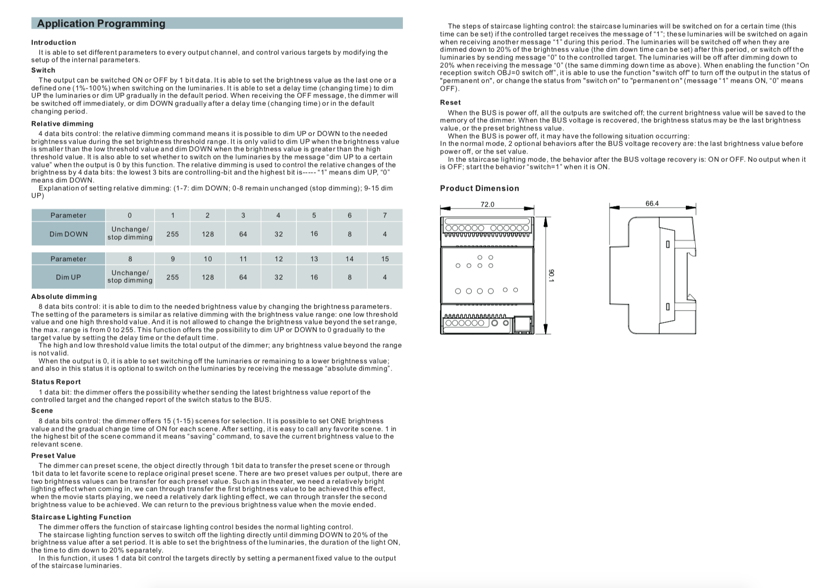 Bedienungsanleitung KNX RGBW LED Dimmer DIN Rail - Seite 2